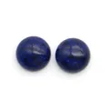 Cabochon rotondi in lapislazzuli naturale lucido per creazione gioielli fai da te - Lapislazzuli sintetico