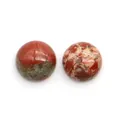 Cabochon in diaspro rosso e agata naturale lucidata per creazione di gioielli fai da te - Diaspro Rosso