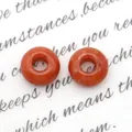 Gepolijste oranjerode natuurstenen kralen voor DIY sieraden maken en kettingen - Rode Aventurijn