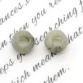 Perle in pietra naturale grigio chiaro con macchie minerali per gioielli fai-da-te - Labradorite Importata