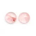 Cabochon tondo in pietra naturale di cristallo fragola rosa lucido per gioielli DIY - Quarzo Cocomero