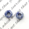 Perle in sodalite naturale blu e bianca con foro grande per creazione gioielli fai-da-te - Sodalite