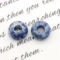 Blauwe en witte natuurlijke sodaliet edelsteen kralen voor DIY sieraden maken - Blauwe spotsteen