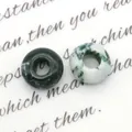 Groene mosagaat donut kralen voor DIY sieraden met natuursteen textuur - Groene Puntsteen