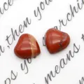 Cabochon in diaspro rosso a forma di cuore lucidato per accessori di gioielleria - Diaspro Rosso