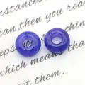 Donkerblauwe natuursteen rondelle kralen met minerale textuur voor DIY sieraden maken - Saffierblauw