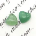 Cabochon a forma di cuore in pietra naturale avventurina verde per gioielli fai-da-te - Avventurina Verde