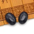 Gepolijste ovale blauwe goudsteen cabochons met sprankelend sterreneffect voor DIY sieraden - Blauwe Zandsteen