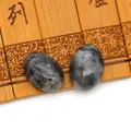 Gepolijste ovale cabochon natuurlijke grijze agaatstenen voor DIY sieraden - Flash Steen