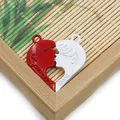 Detail of magnetic heart puzzle pendants with Marry Me and Yeah engraving for couples - Proposal Style-Yeah!! (003) / 100 Pairs/Pack (28mm) / Red White