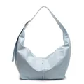 Bolso bajo el brazo azul claro de gran capacidad con correa ajustable y diseño hobo - Azul