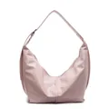 Bolso tote grande de cuero sintético rosa brillante con correa ancha para mujer - Rosa