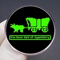 Pin de esmalte retro Oregon Trail con arte de píxeles verde y texto 'You have died of dysentery' - Estilo de Juego Píxel Retro (Oregon Trail)
