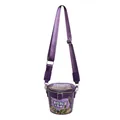 Creative purple instant noodle bucket crossbody bag with adjustable shoulder strap - Purple