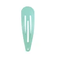 5cm mint green waterdrop metal hair clip with glossy painted finish for girls - Pale Green