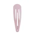 Classic light pink snap hair clip for girls with a smooth matte painted finish - Light Pink