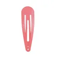 5cm candy pink snap hair clip with glossy painted finish for kids and girls - Hot Pink