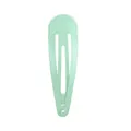 Single mint green snap hair clip for kids with smooth matte painted finish - Mint Green