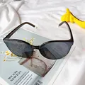 Occhiali da sole rotondi per bambini con montura nera e lenti grigio scuro - Nero