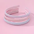 Set di tre cerchietti glitterati antiscivolo in rosa pastello e viola chiaro per bambine - Combinazione Multicolore