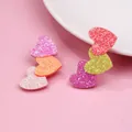 Barrettes à cheveux coeur multicouches avec paillettes colorées pour accessoires filles - Barrette Cœur Paillettes