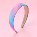 Rainbow gradient glitter headband for girls with non-slip lining and shimmering finish - Rainbow Ombre