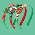 Tre cerchietti natalizi con stelle, alberi e regali glitterati nei colori rosso e verde - Stile Albero Di Natale Scatola Regalo E Calza (HHS009)