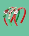 Set di tre cerchietti natalizi con paillettes, Babbo Natale e decorazioni a bastoncino - Stile Babbo Natale E Bastoncino Di Zucchero (HHS008)