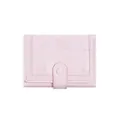Portafoglio rosa da donna con motivo a orsetto goffrato e chiusura a scatto - Rosa Chiaro