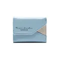 Portafoglio donna azzurro a tre ante con inserto glitterato e stampa Forever Sunshine - Blu