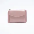 Rosa Leder-Geldbörse Schlüsselanhänger mit Forever Sunshine Text und Kartenfächern - Rosa