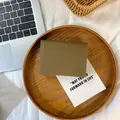 Petit portefeuille en cuir vert olive avec grande capacité et multiples fentes à cartes - Khaki