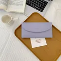 Portafoglio lungo lavanda con logo Classic Star in ecopelle liscia ed elegante - Viola