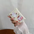 Porte-cartes minimaliste beige crème avec illustrations de chiens et inscription LOVE - Jaune