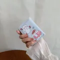 Petit portefeuille bleu clair avec illustration de chien mignon et détail Love - Bleu