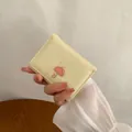 Gele PU-lederen portemonnee met schattige beer en rood geruite paraplu hanger accessoires - Lichtgeel