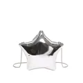 Sac bandoulière étoile en acrylique argenté avec fini métallique et chaîne élégante - Argent