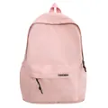 Minimalistische lichtroze canvas rugzak met grote capaciteit en trendy details - Roze