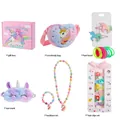 Unicorn themed kids gift box set featuring plush crossbody bag and hair accessories - Unicorn Bag Set