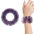 Patriotisches Armband aus Lametta in Rot, Weiß und Blau für die Dekoration am 4. Juli - Rot Weiß Blau Fein Lametta Armband