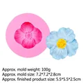 Professional 3D flower silicone mold for handmade candle resin and plaster craft - B940 Pink - 3D Flower
