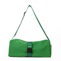Bolso bandolera de nailon verde vibrante para fitness con correa ajustable y hebilla - Pequeño / Verde
