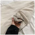 Lip-shaped silver metallic clutch bag with detachable snake chain for parties - Lip Shape (Model 2 Silver) / Silver