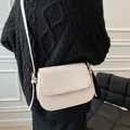 Borsa a tracolla retrò color crema da donna con tracolla regolabile e stile chic - Bianco