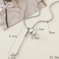 Zilveren golfclub en bal hanger ketting met 70cm ketting sportieve sieraden - Golfbal en Club Stijl (BY-0556)