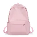 Minimalistischer hellrosa Rucksack mit großem Fassungsvermögen und schlichtem Design - Rosa