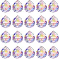 Lot de 20 boules de cristal facettées avec revêtement arc-en-ciel pour attrape-soleil - Ensemble de Base Boule Revêtement AB (055) / Couleur AB