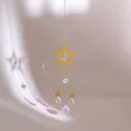 Star and moon suncatcher with crystal prisms reflecting rainbow light for garden decor - Star & Moon Prism Style (Style 5)