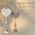 Atrapasol de corazón conmemorativo para mamá con prisma de cristal y reflejos de arcoíris - Hermana - En Bolsa Sin Tarjeta