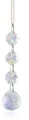 20mm teardrop crystal glass prism pendant with octagonal beads for wedding decor - Single Pendant Style / AB Color